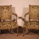 Pair of Louis XVI-style cabriolet armchairs – 18th century