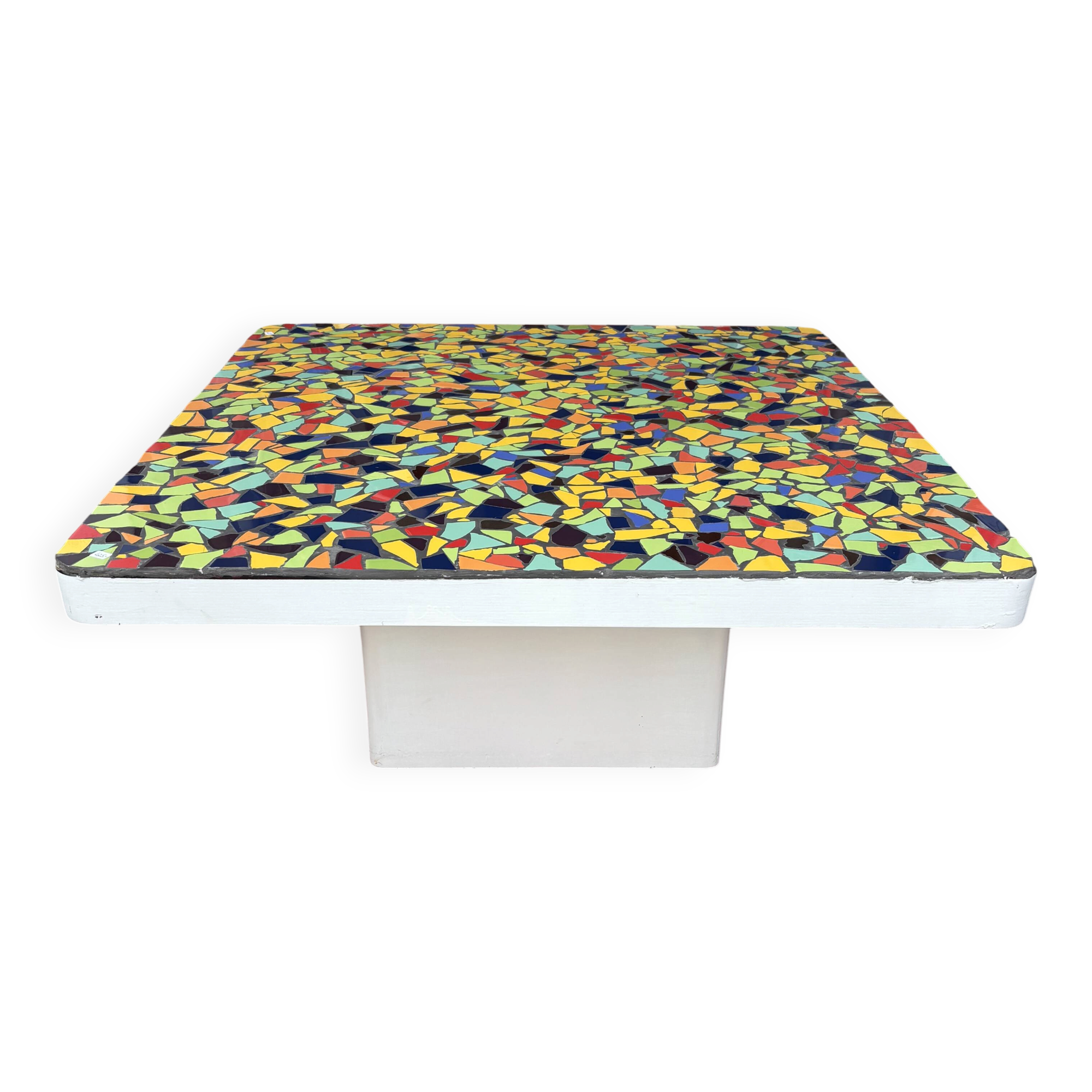 Table basse en micro mosaïques vers 1960