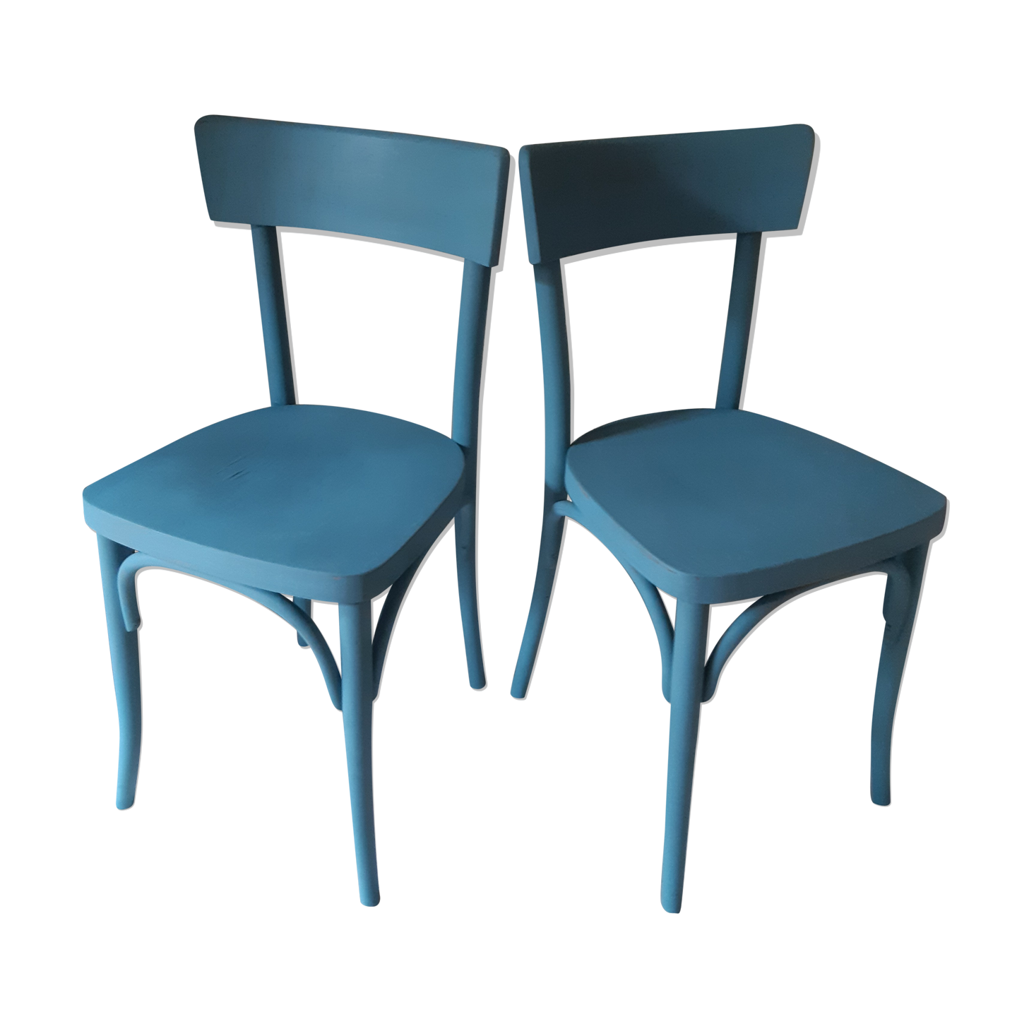 A pair of Thonet bistro chairs