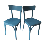 A pair of Thonet bistro chairs