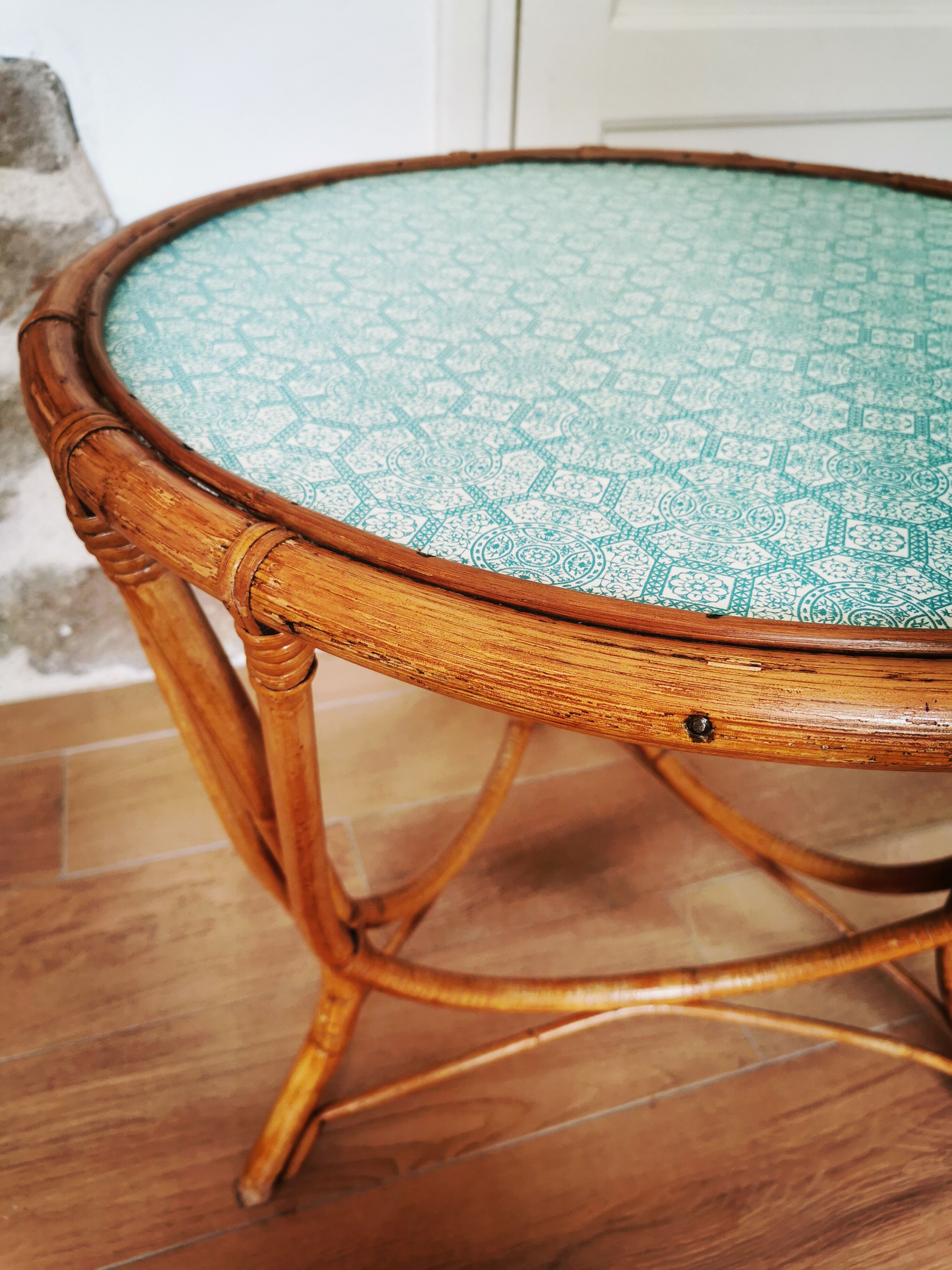 Rattan coffee table