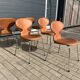 Fritz hansen ant chairs in cognac leather new!!