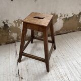 High oak workshop stool
