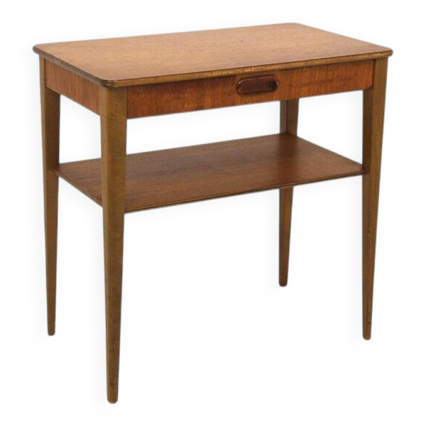 Table de chevet scandinave en teck, Suède, 1960