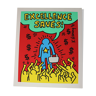 Silkscreen Poster by Keith Haring Lithograph "Excellence Saves", 1994