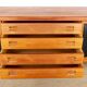Extra long Danish sideboard, teak, oak, leatherette, 280 cm, Arne Hovmand-Olsen