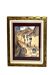 Gouache, lively street scene, South America, signed, 20th century