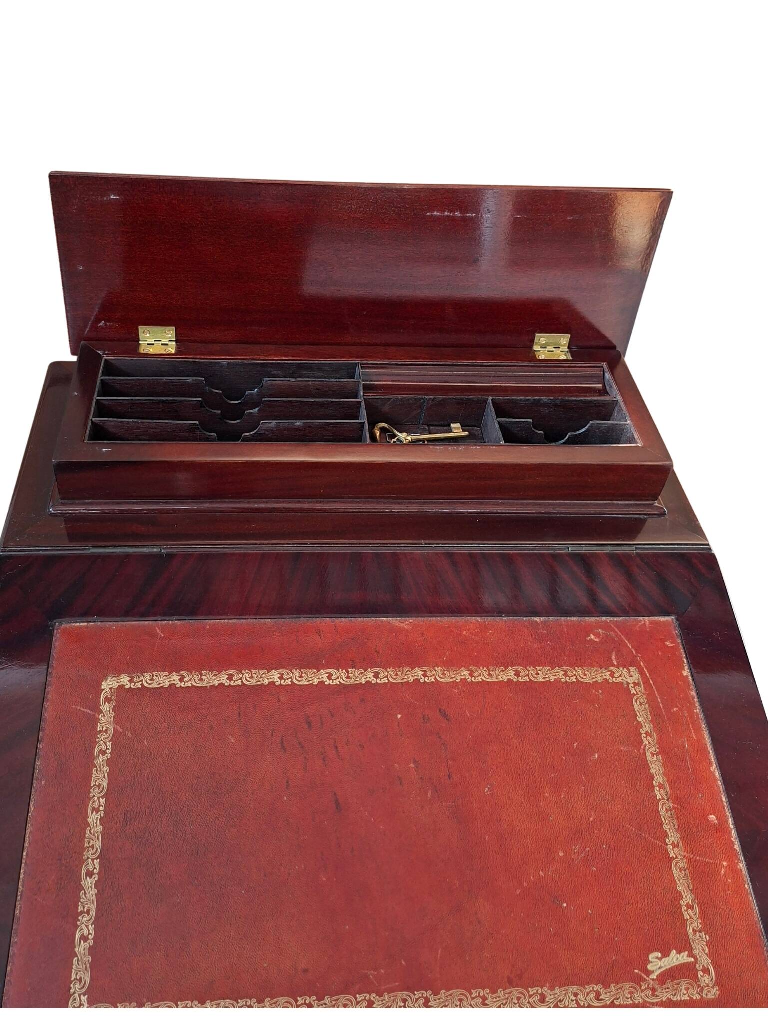 Élégant Bureau "Davenport" en Acajou