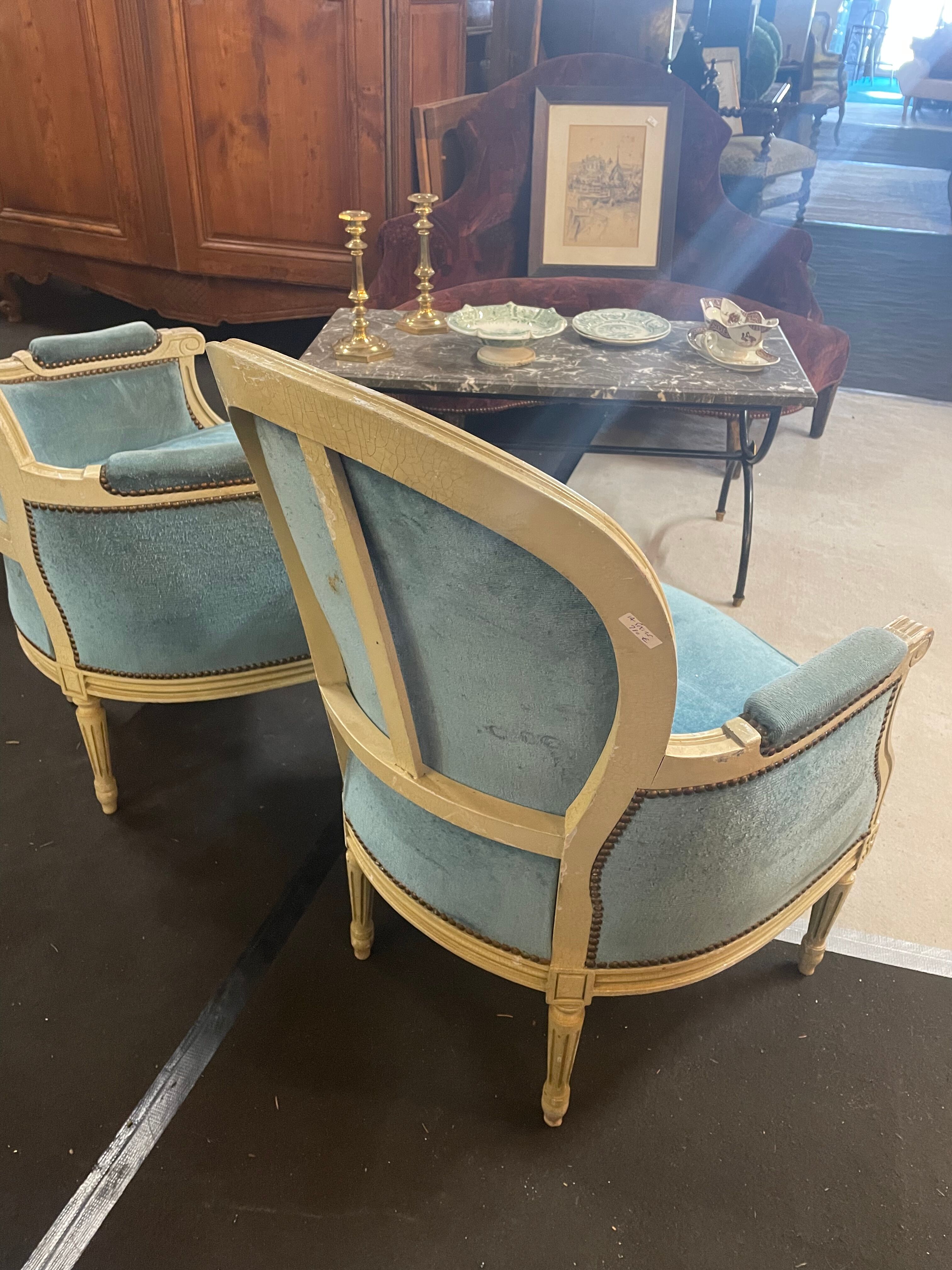 Paire de bergères