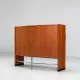 Erik Buch boomerang dry bar set in teak Dyrlund Denmark 1960