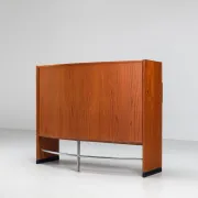 Erik Buch boomerang dry bar set in teak Dyrlund Denmark 1960
