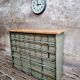 Commode industrielle vert olive