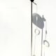 Vintage Brass Floor Lamp Bubble Height-adjustable Spotlight from IKEA 1970s