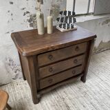 Solid elm aranjou chest of drawers