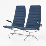 Jens Armundsen for Fritz Hansen — “SAS Chair” Sofa — Chromed Metal Frame —