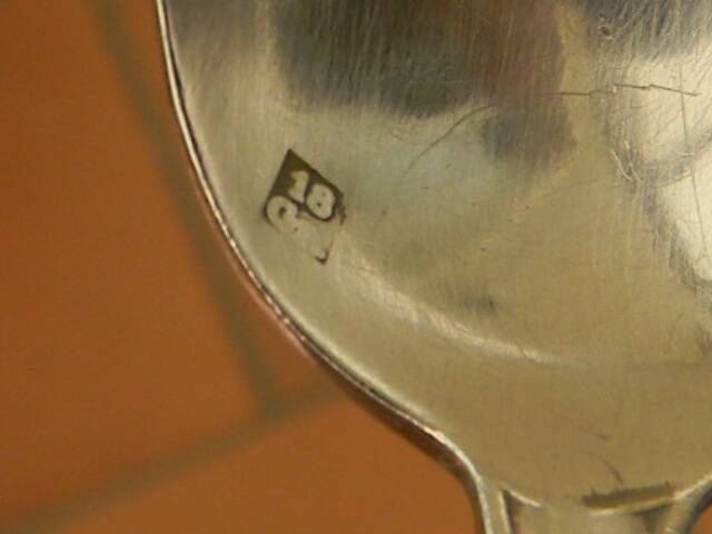 Set of 6 silver-plated teaspoons