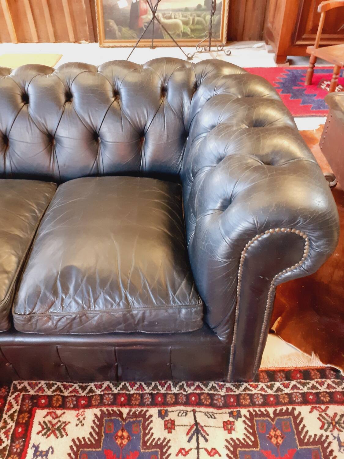 3-seater Chesterfield sofa