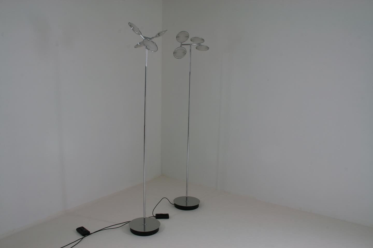 Pair of floor lamps model Nobi 4 by FontanaArte, 1990s