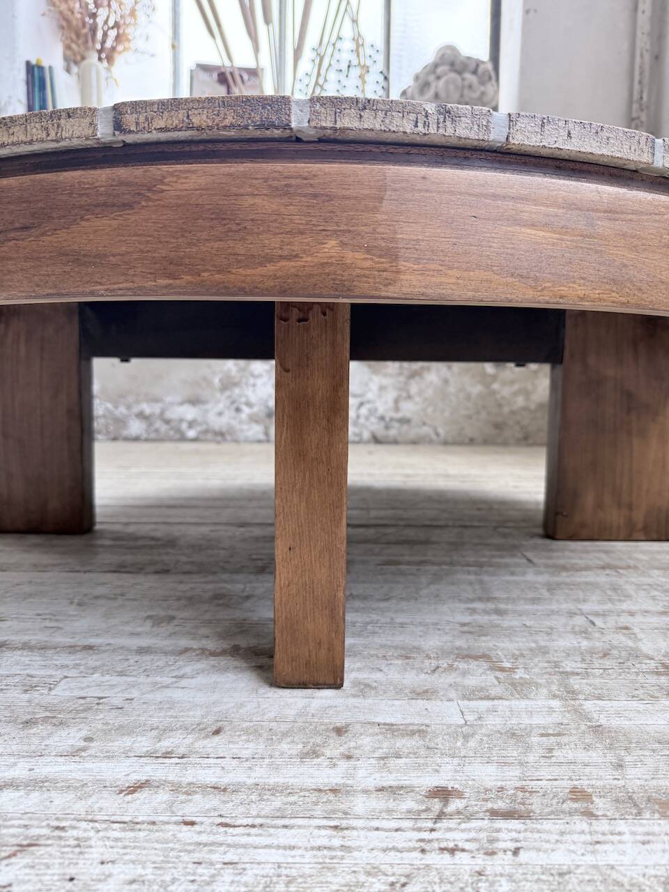 Table basse Roger Capron « grain de café »