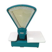 Balance de boucher Berkel laquée bleue turquoise