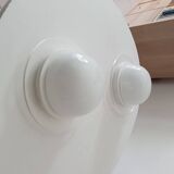 Vintage wall lamp in opaline and lucite