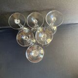 Red wine glasses