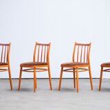 Series of 4 chairs bistrots scnadinave vintage