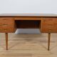 Mid-Century Freestanding Teak Desk, 1960s