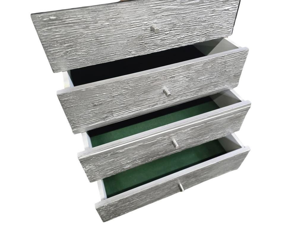 Vintage brutalist wooden sideboard / chest of drawers / buffet