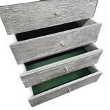 Vintage brutalist wooden sideboard / chest of drawers / buffet