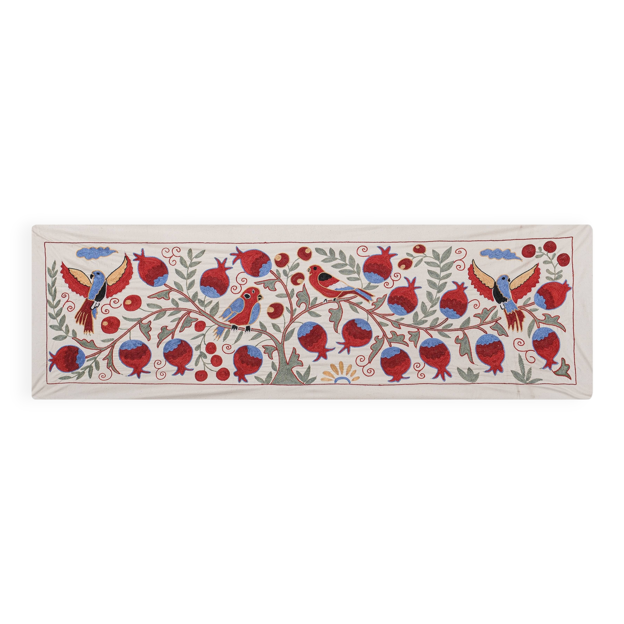 Hand knotted rug, vintage Turkish rug 50x144 cm