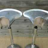 Pair of dentist stools spring vintage design