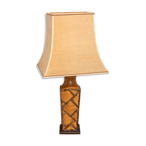 Lampe barbotine motif