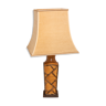 Lampe barbotine motif bambou