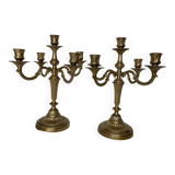 Antique bronze chandeliers