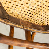 Pair of chairs bistrot Thonet Austria 1900 canning stamped