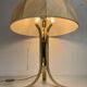 Large ( 65 cm ) midcentury brass space age mushroom table lamp, 1960s