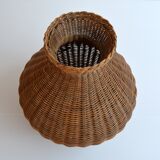 vintage rattan vase