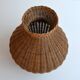 Vase en rotin vintage