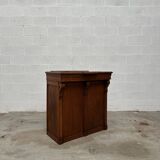 Late 19th century oak reception counter