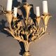 Lustre en bronze doré à 4 branches néoclassique, Circa 1940/1950.