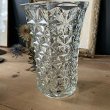 Moulded glass vase