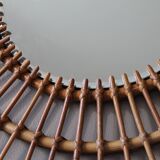 Sun vintage rattan mirror, 68cm