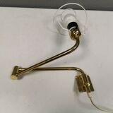 Danish “swing arm” wall lamp in brass by Lyskaer Lightning (LB) 1980s.