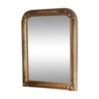 Large golden mirror. 19th