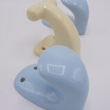 Set of 3 hooks in porcelain