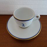 Service café porcelaine Bernardaud Limoges modèle dauphin- B & Cie- 4 pers