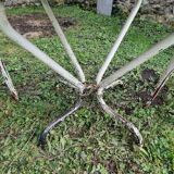 Vintage French Garden Set - Iron Table and 2 Chairs, 1950s