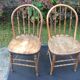 2 chaises vintage bistrot dit gondoles en chêne massif