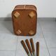 Mid century sewing box with / side table. asystent teak 1960/70s